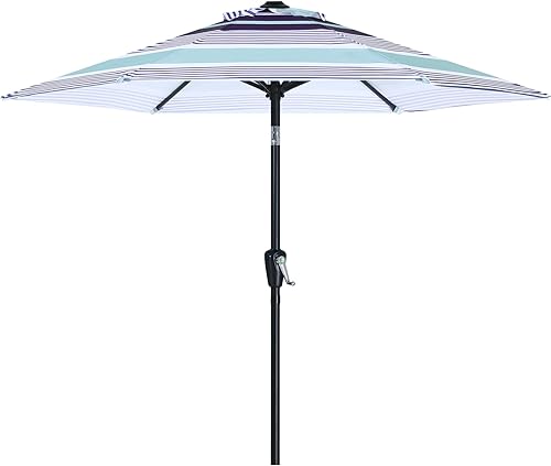 Miniatura 38 de ABCCANOPY Sombrilla de patio al aire libre de 7.5 pies, sombrilla de mesa con protección UV con manivela para una fácil instalación, adecuada