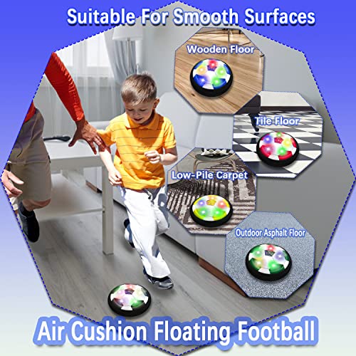 JRD&BS WINL Hover Football Toy FÜR Kinder, Fussball Spiele Fußball Spielzeug Geburtstagsgeschenk für Mädchen 4-8 Jahre alt,Das Beste Spielzeug FÜR 3-9 Jahre Alten Jungen (Blau Schwarz)