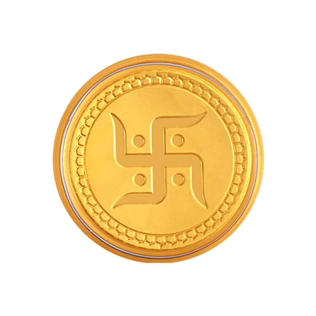 P.C Chandra Jewellers 24KT 999 Yellow Gold Swastik-Inscribed Foil Coin - 0.1 Gram (B0CP825DTK) Amazon Price History, Amazon Price Tracker
