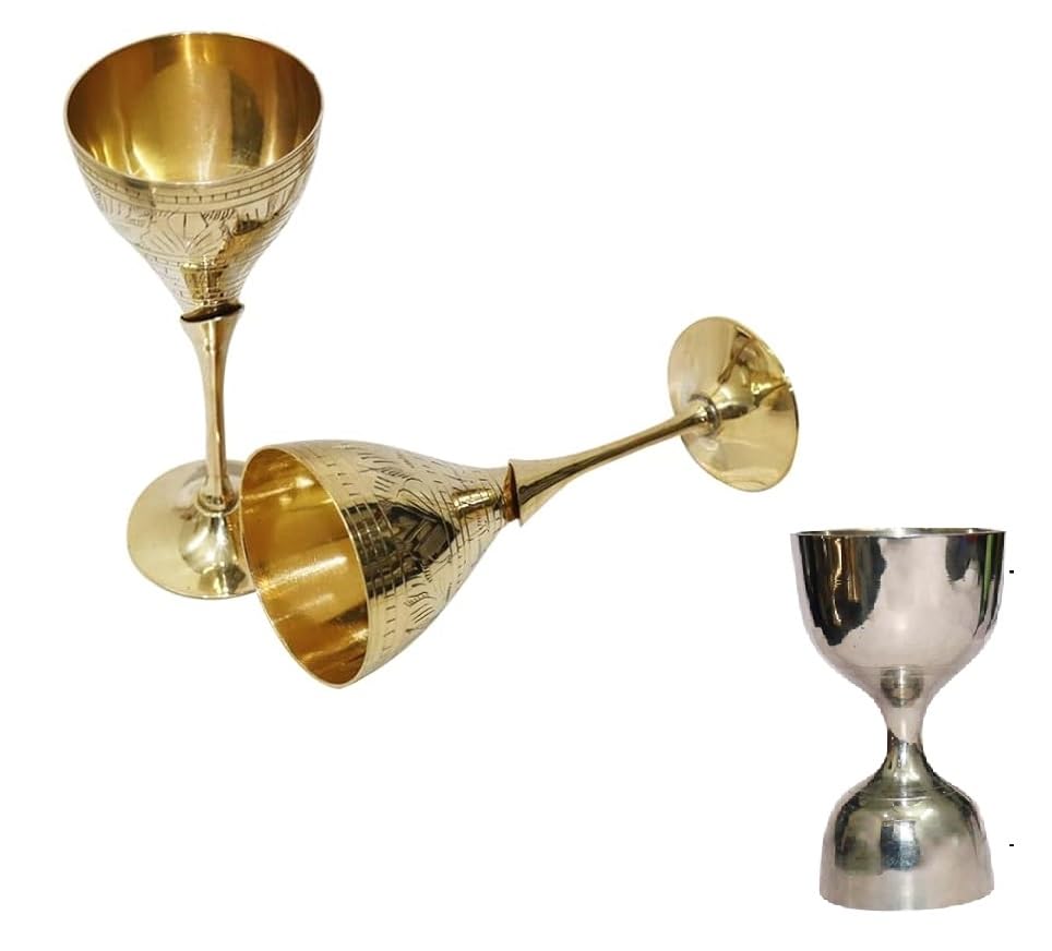 Verres à eau en laiton BRACOP : l'artisanat indien d'exception pour vos tables de fête