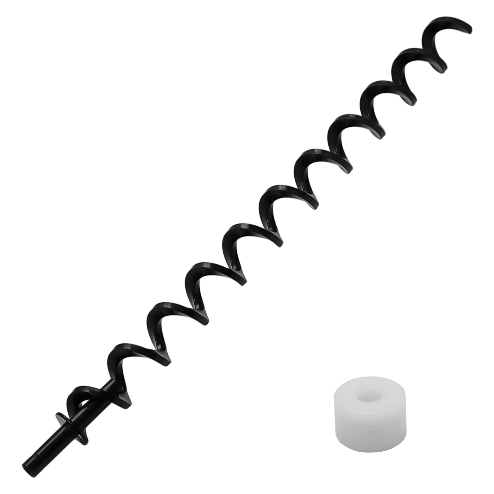 Photo 1 of 19 1/2" Auger Shaft Screw Replacement Parts for Pit Boss 820 Series Pellet Grills, Auger Flighting Shaft & Auger Motor Bushing for Pit Boss 820D 820D3 820S 820SC 820FB 820XL, Replace Part 74070