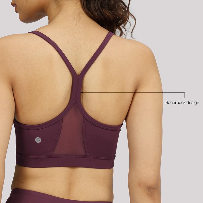 Image of BlissClub Ultimate Strappy Sports Bra | Removable Cups | Strappy Racerback Design | Elasticated Hem | CloudSoft TM Fabric