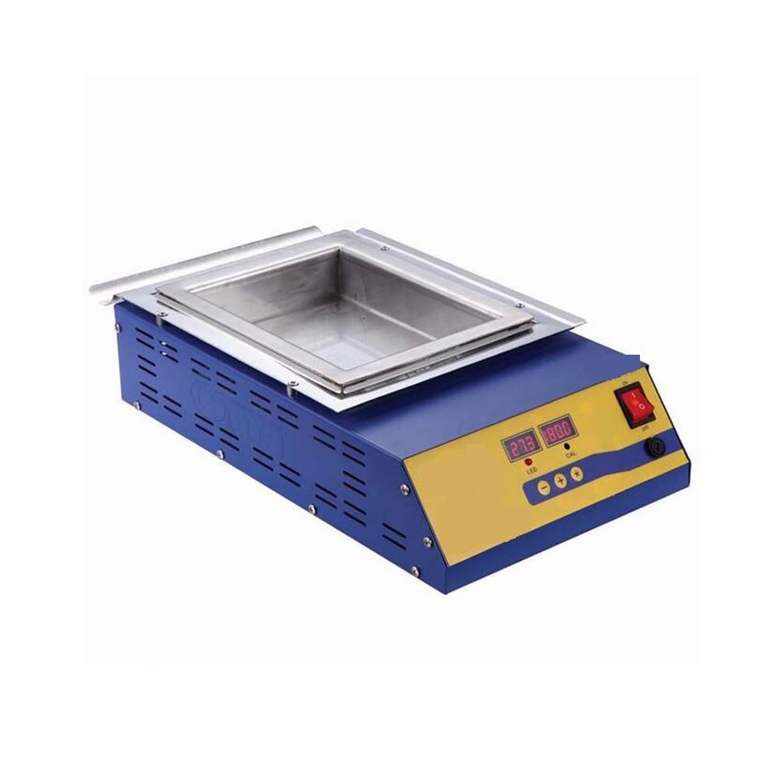 Pentola per saldatura, Pentola for saldatura senza piombo Display digitale 1500w Stagno di e 11,3 kg Forno a temperatura regolabile a stagno quadrato