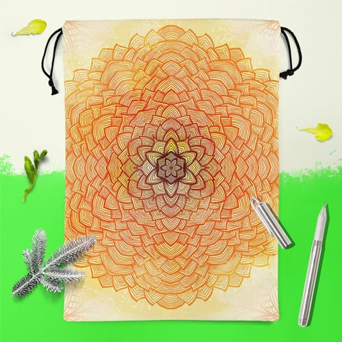 Image of ArtzFolio Ethnic Ornament D2 | Reusable Sack Bag | Bag for Gym, Storage, Vegetable & Travel