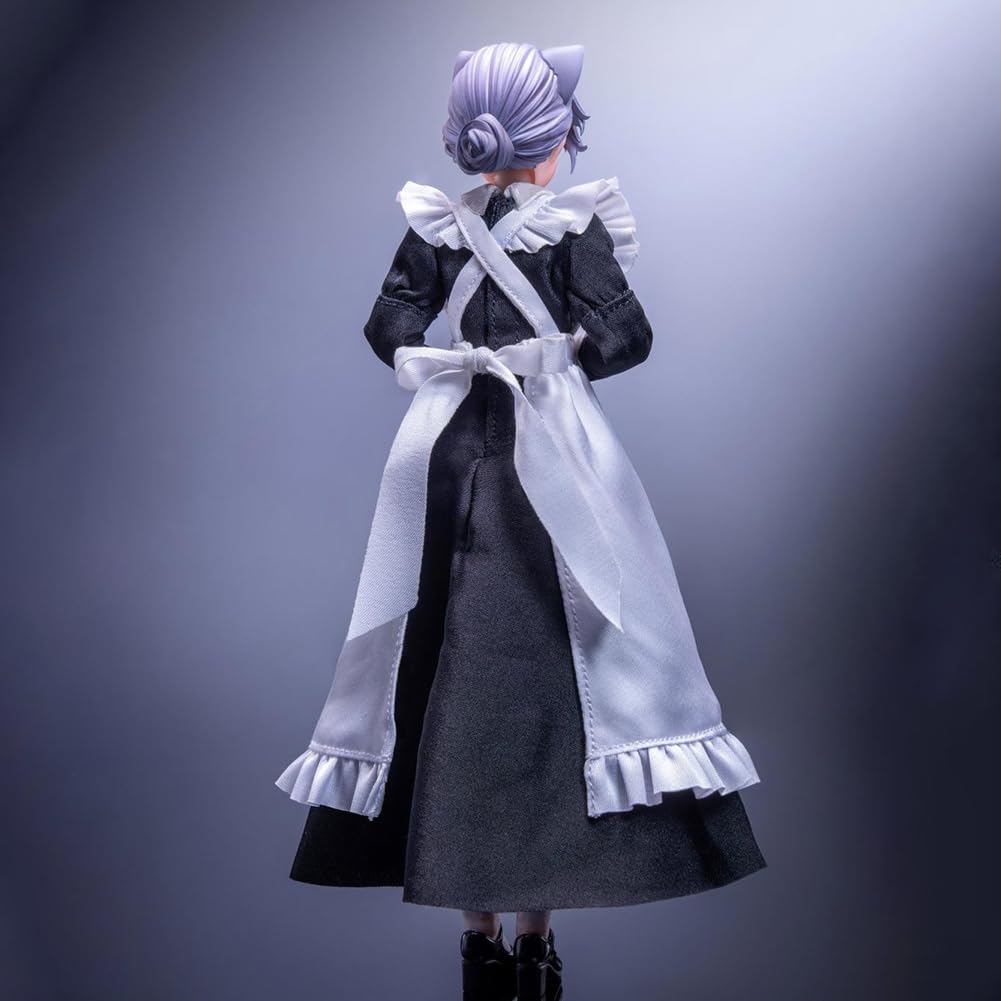 DEXSHUN PA010-Maid Gunner-FKEY figurka anime Action Figure z akcesoriami PCW, manga, model, dekoracja, przedmiot kolekcjonerski, prezent dla fanów, 16 cm