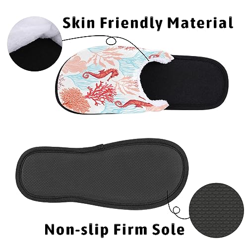 Rainbow Pattern Soft Women Slippers Cozy House Shoes Lightweight Fuzzy Slippers Memory Foam Slippers for Women Indoor and Outdoor3