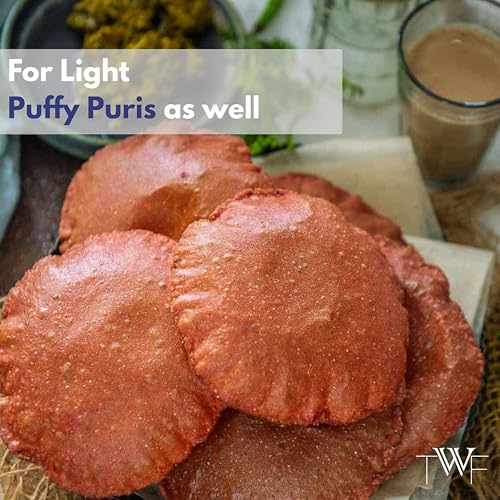 Image of TWF Ragi Flour | 2 Kg | Nachni Atta | Gluten Free | Stone Ground | Protein Rich | Madua Atta | Not Pulverized | Finger Millet Flour | Kelvaragu | Virgin Flour | No chemicals