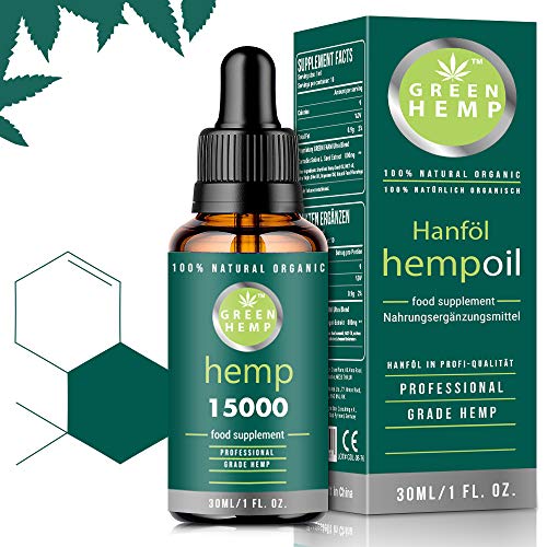 Green hemp Seed Oil Drops,Natural Ingredients,Vegan Friendly,NO GMO,GMP Standards. (30ml-15000mg)