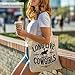 TOTEUSVIA Long Live Cowgirls Gifts Tote Bag, Western Canvas Bags for Women, Shopping Bag