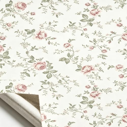 Papel pintado autoadhesivo para un dormitorio acogedor con vinilos florales