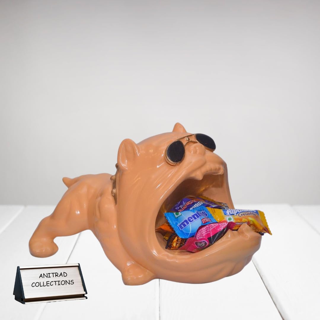 4.7 in Bulldog Shaped Ash Tray - 12 cm | Resin Ashtray for Daily Use, Multi-Use Key Holder, Home Decor & Gifting | Stylish Cigarette Box Case-picture-27