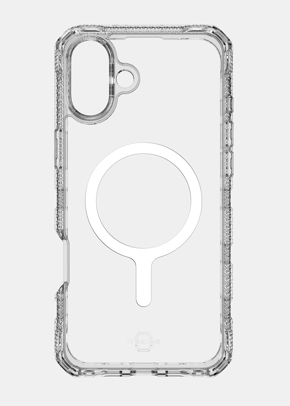 ITSKINS Supreme R // Clear Magnetic Protective Phone Case for iPhone 16, Compatible with MagSafe, Slim Hybrid Case, Anti-Yellowing, Military Shockproof Cover - Transparent