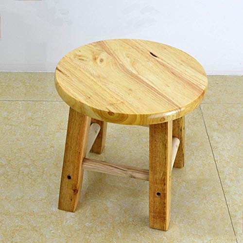 Tabouret de ménage en chêne pour changer de chaussures confortablement
