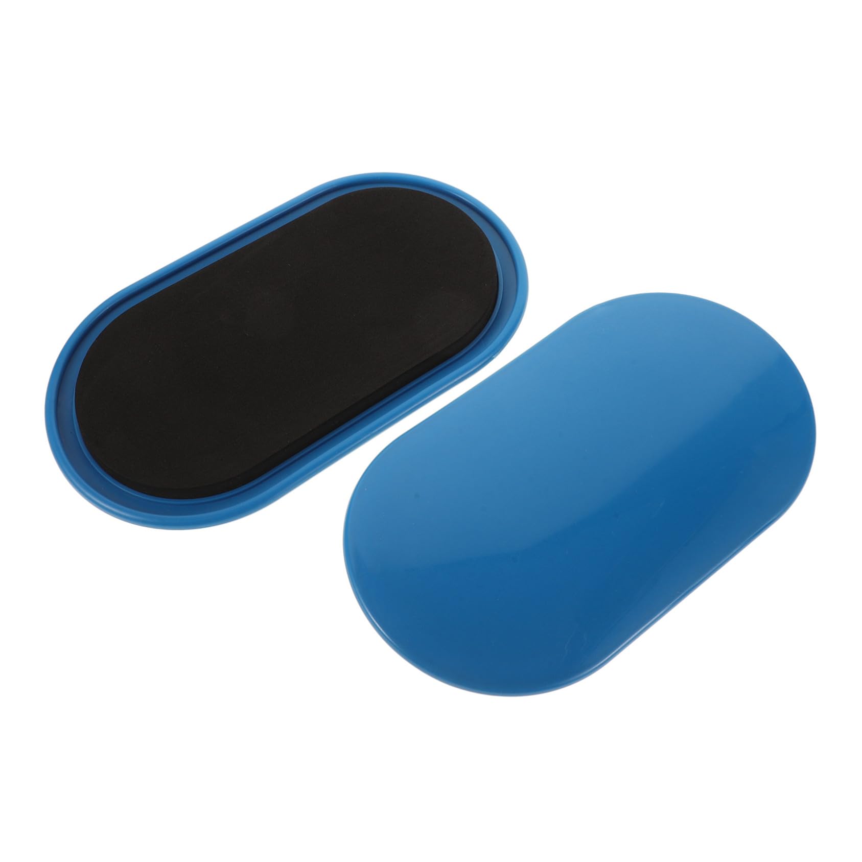 TOYANDONA 2 Stück Fitness Sliders Oval rutschfest Trainingsscheiben für Effektives Ganzkörpertraining Pilates Workout Fitnessgeräte Zuhause Blaue Gleitscheiben zur Verbesserung der