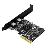 Karta rozszerzeń PCIe 3.0 do USB 3.1 Gen2 Dual-Port USB Typ-C 10Gbps ASMedia ASM3142