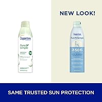 Vista 2 de Coppertone Pure and Simple - Protector solar mineral de óxido de zinc SPF 50, resistente al agua, protector solar SPF 50 de amplio espectro