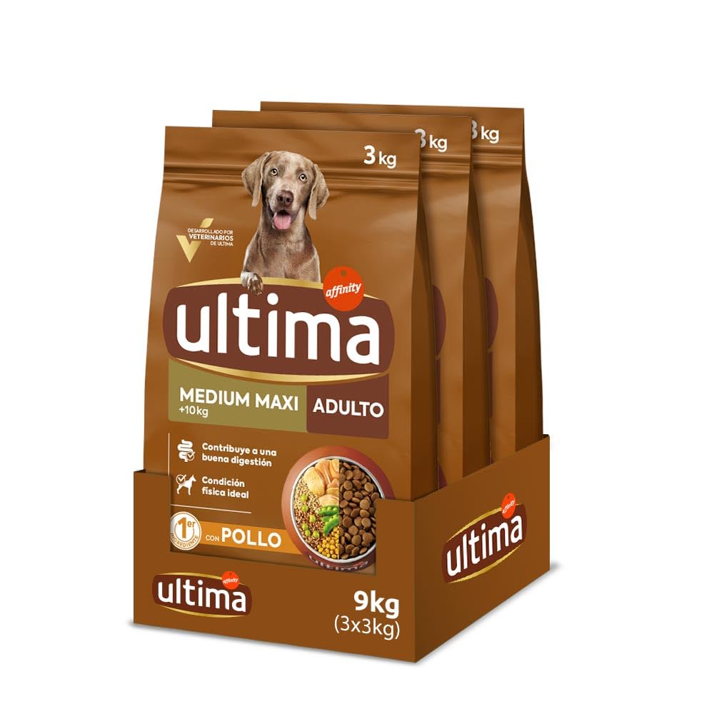 Pack Ahorro: Comida Seca para Perros Ultima Pollo 9kg