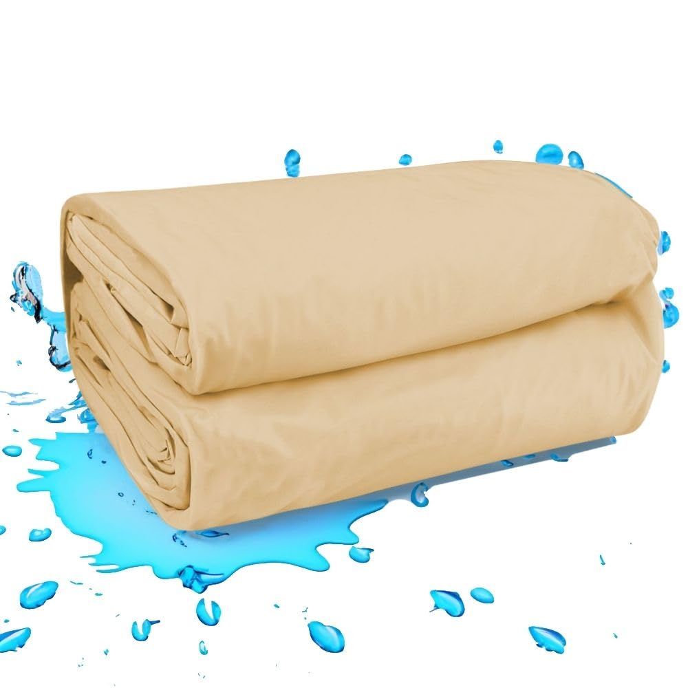 Poolfolie Rund 350 x 90 cm I SonaLiner I 0,6 mm I Sandfarben I Rundpool Ø 3,5 x 0,9 m