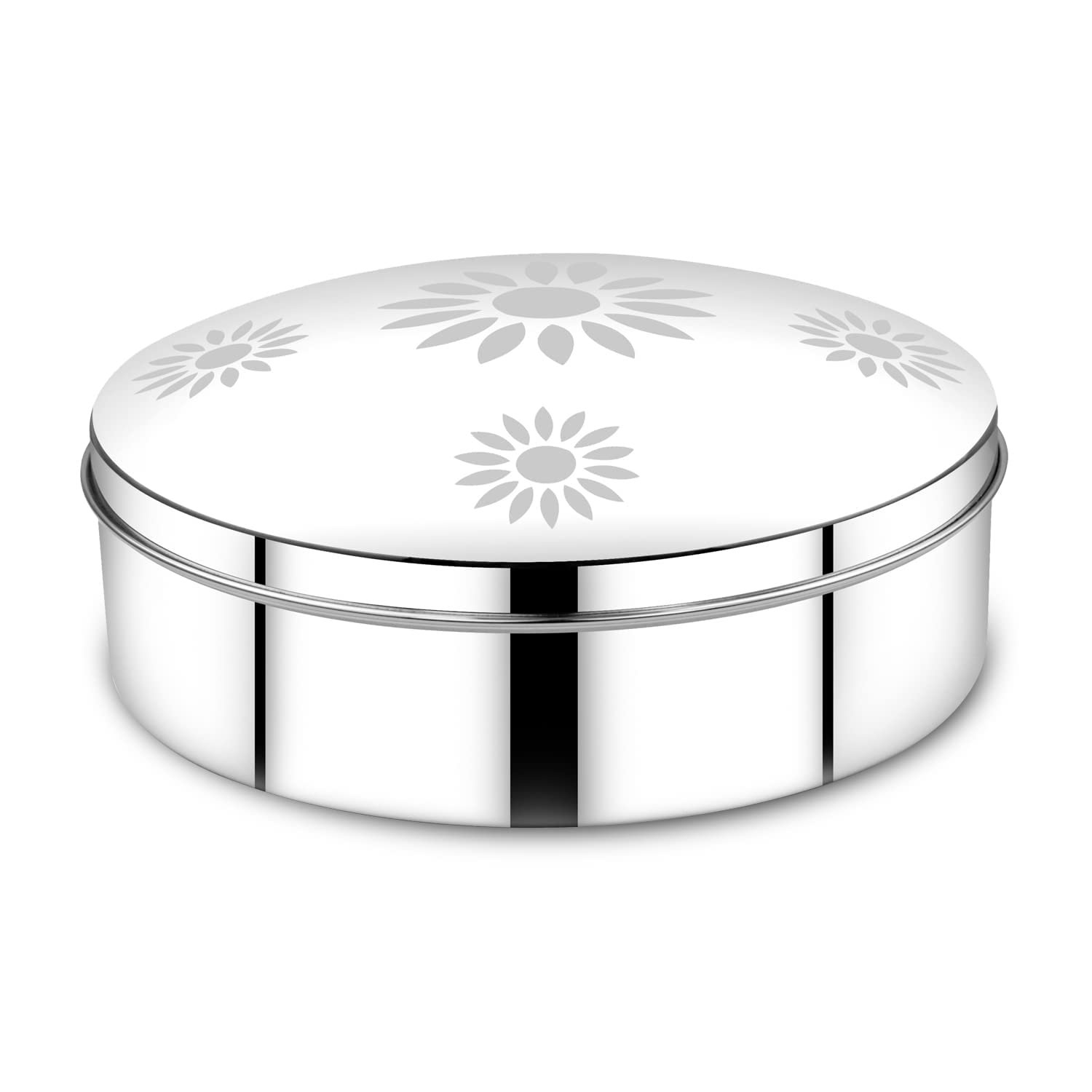 AVIAS Dome Stainless Steel Spice Box | Masala Dani | 7 Container Masala Dabba | Rust Resistant Steel Masala Box for Kitchen | Spices Organiser