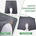 Urine Collection Bag,Wearable Urine Bag for Man,Portable Silicone Urine Drainage Device,with 500ml*2 Collection Device,Reusable,Non-Detachable Flat-cornered Style,Gray M