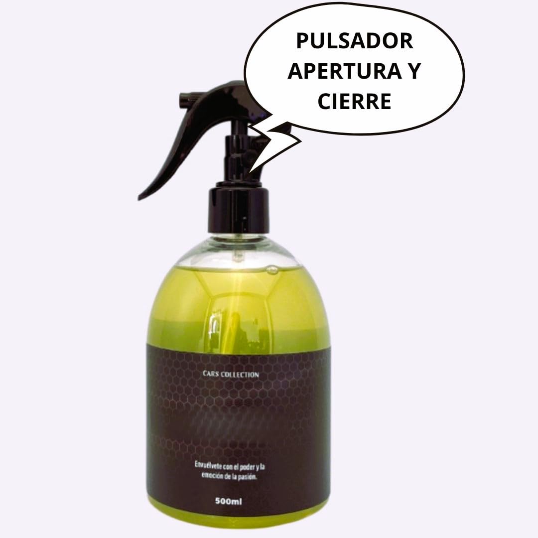 AutoFullCar - Ambientador Premium Línea CARS COLLECTION Para Coche, 500 ml. Fragancia De Lujo, Duración Prolongada - Ambientador Para Automoción, Hogar, Dormitorio, Oficina etc... (COCHE NUEVO)