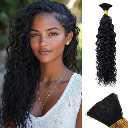 Human Braiding Hair for Boho Braids, 100% Virgin Human Hair