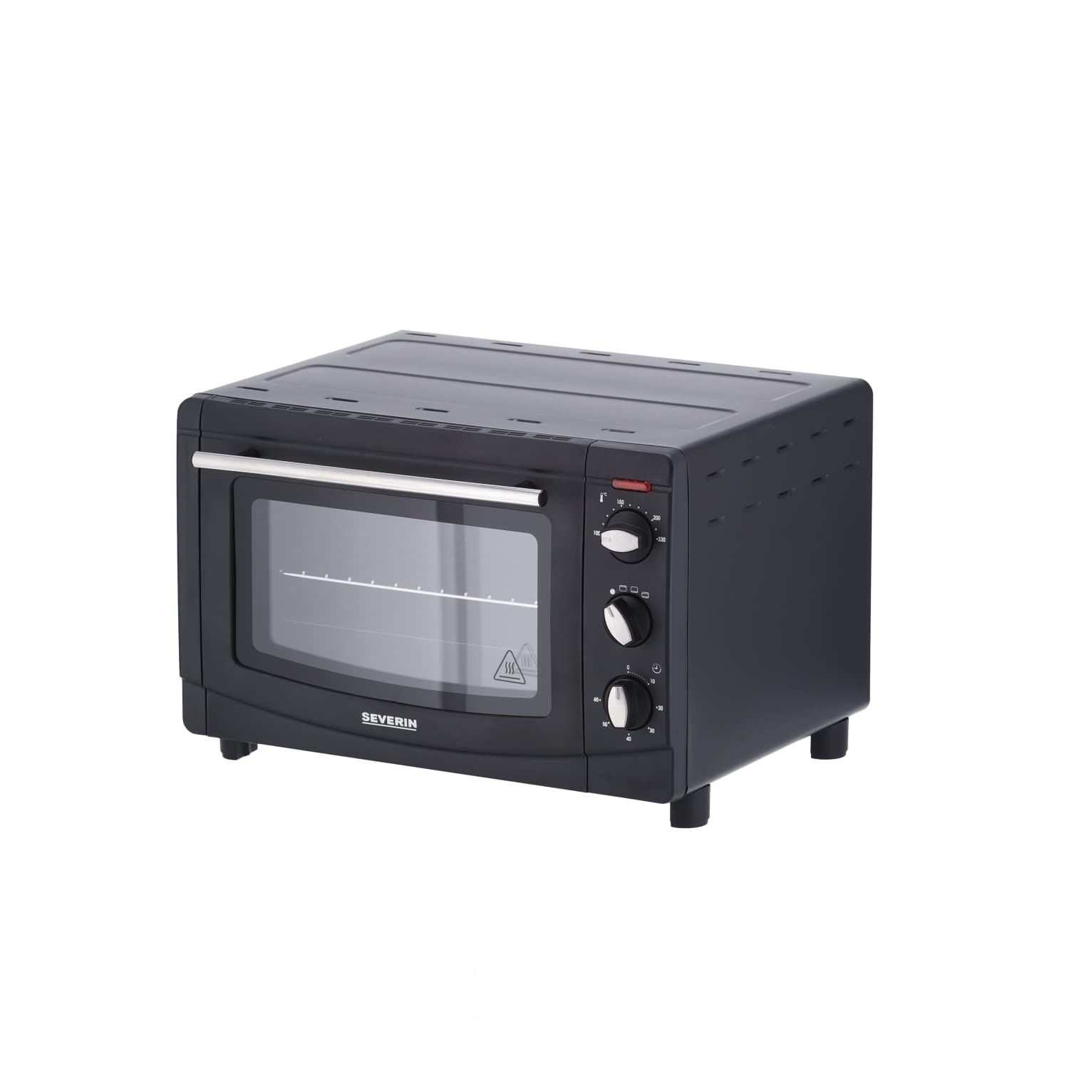 SEVERIN Forno Elettrico, Capacità 20 L, Potenza 1500 W, Calore Regolabile da 100° a 230°, Timer da 60 minuti, TO 2067