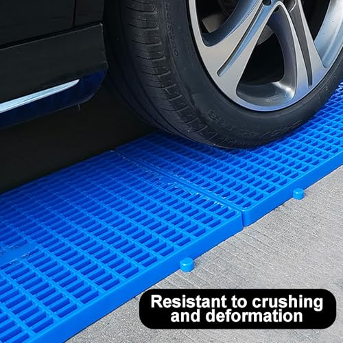Palé de plástico HeavyDu apilable y base de suelo impermeable 7