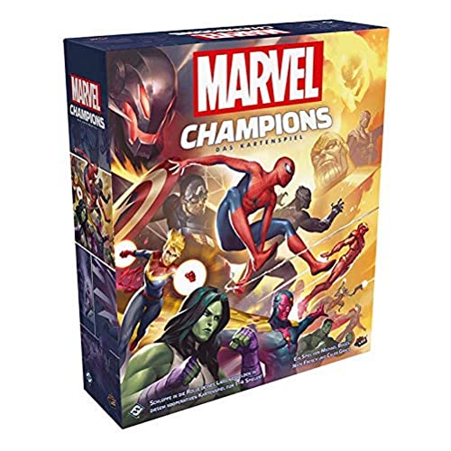 Asmodee Marvel Champions: Das Kartenspiel, Grundspiel, Deckbau, Deutsch