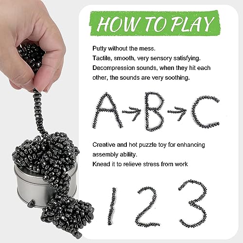 Matassari XCT-12 1000Pcs Magnet Balls, Fidget Toys Adults ，Ferrite Magnetic Putty Sensory Toys， Desk Fidgets Toys thumb #3