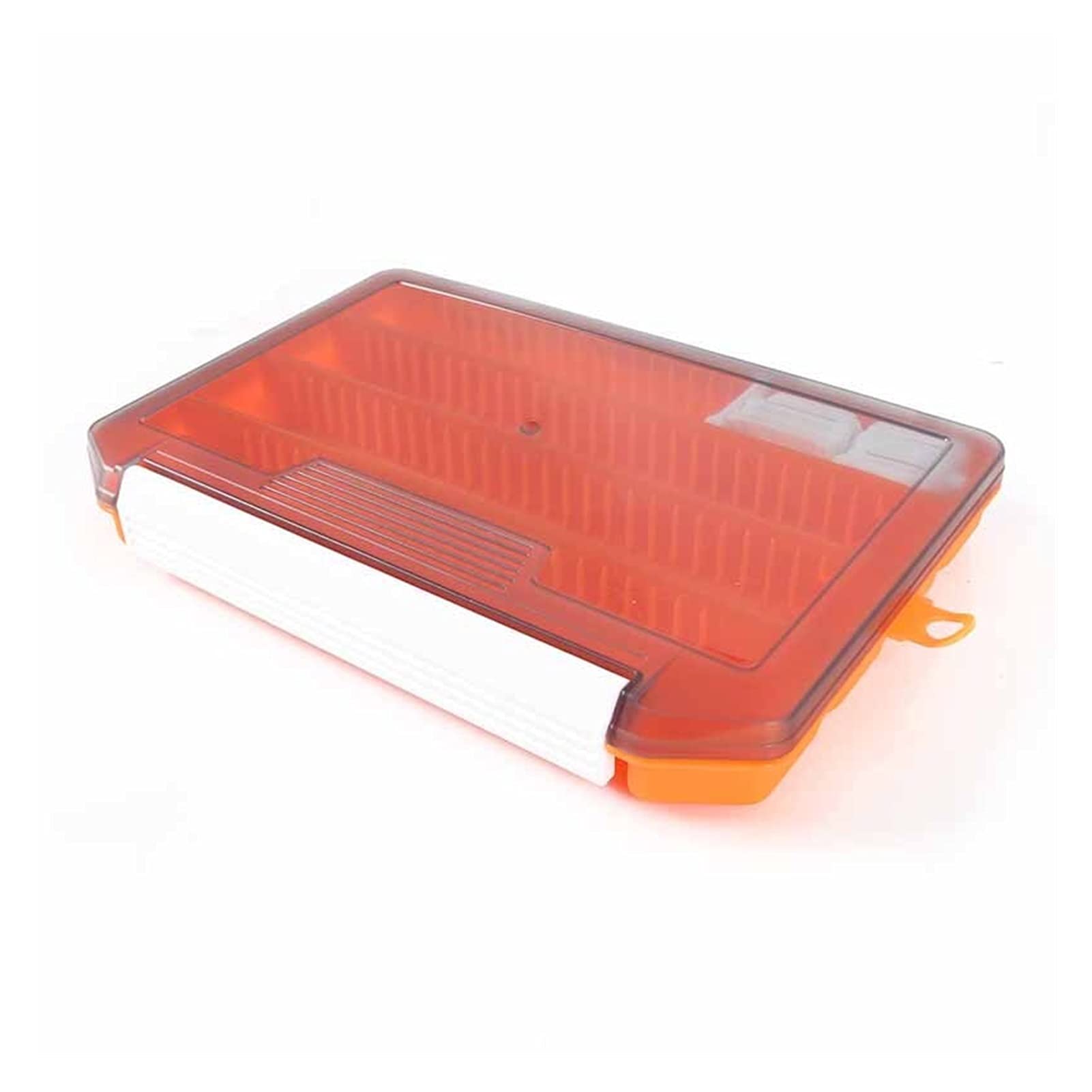 Angelzubehör Tragbare Angelkupplungskasten Lagerung mit abnehmbaren Teilern Angelzubehör Lagerung Angelgerät Zubehör Organizer Box Kleinteilebox (Color : Oranje)