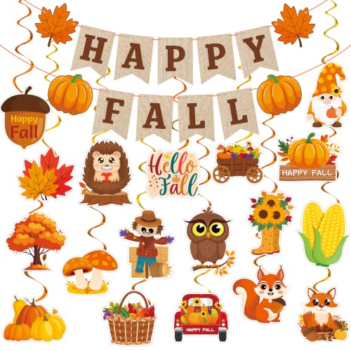 Fall Party Decorations Happy Fall Banner Fall Hanging Decor Kit - image 1
