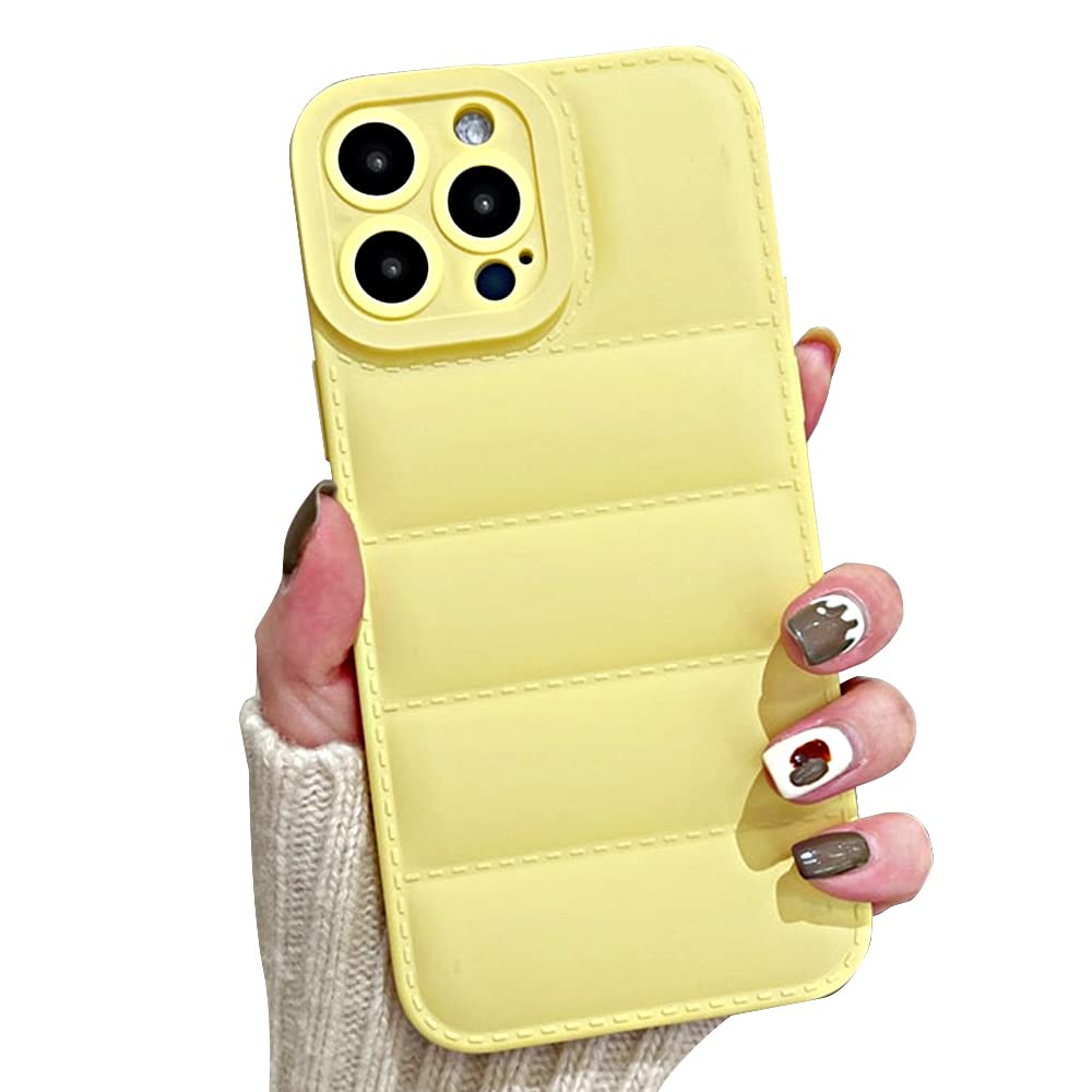 Amazon.com: Casechics Compatible with iPhone Case,Cute Puffer Down Jacket  Camera Lens Protection Soft Shockproof Cover Phone Case (Yellow,iPhone 15  Plus) : Cell Phones & Accessories