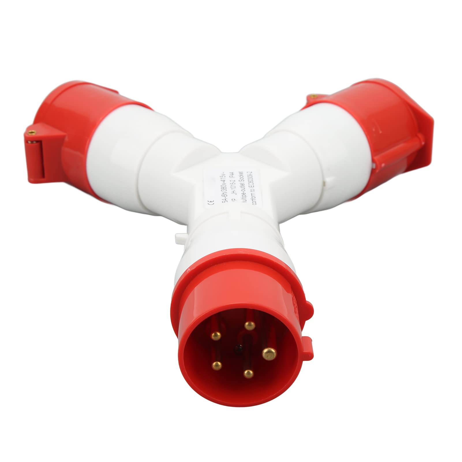 3 Way Industrial Plug Y Type 16A IP44 Waterproof Aviation Plug Socket 380-415V - Multifunctional 5 Cores Connector for Commercial & Industrial Use