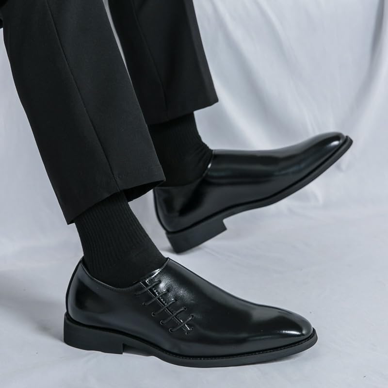 Men's Patent Leather Formal Business Oxfords Dress Shoes Formal Leather Loafers Business Casual Oxford3