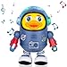 Berry President Electric Space Duck, Electric Toys with Lights and Sounds, Moving Walking Dancing Toys for Toddlers