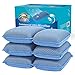 Miracle Microfiber Kitchen Sponge by Scrub-It (6 Pack) - Non-Scratch Heavy Duty Dishwashing Cleaning sponges- Machine Washable - (Blue)