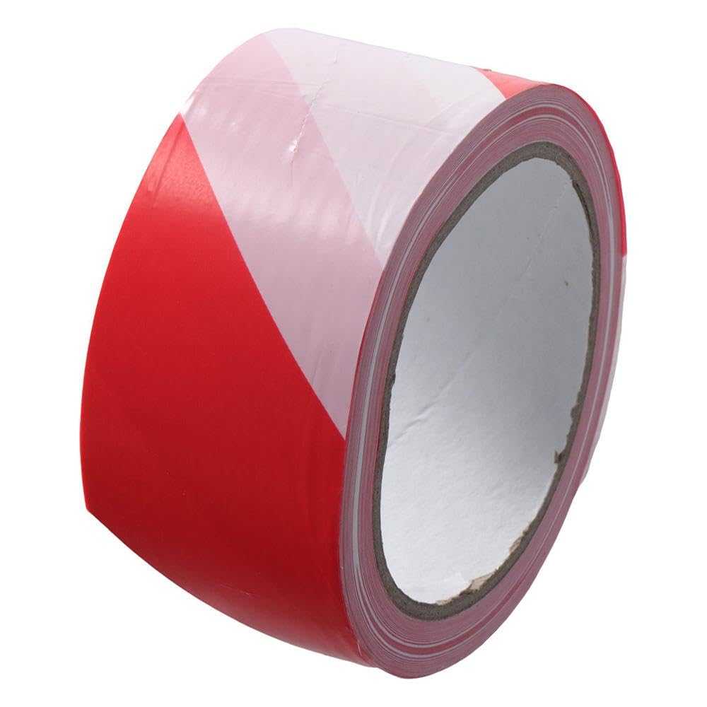 WUZIA Red White Warning Safety Stripe Tape Barricade Tape Caution Tape Construction Barrier for lagging Tape Multiple Applications - Image 3