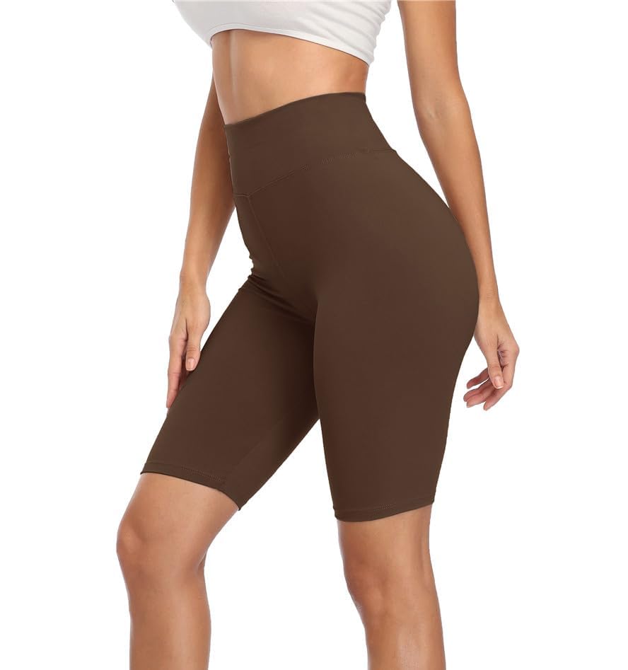 Cheapestbuy Womens High Waisted Biker Shorts Buttery Soft Short Leggings Under Dress Mid Thigh Leggings for Workout Yoga2