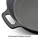 T-fal E83407 Pre-Seasoned Nonstick Durable Cast Iron Skillet/Fry pan Cookware, 12-Inch, Black