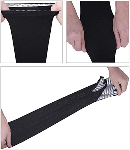 Miniatura 3 de UV Protection Gloved Arm Sleeves for Men & Women Cycling Ice Arm Sleeve Fingerless Sun Compression Long Arm Cover