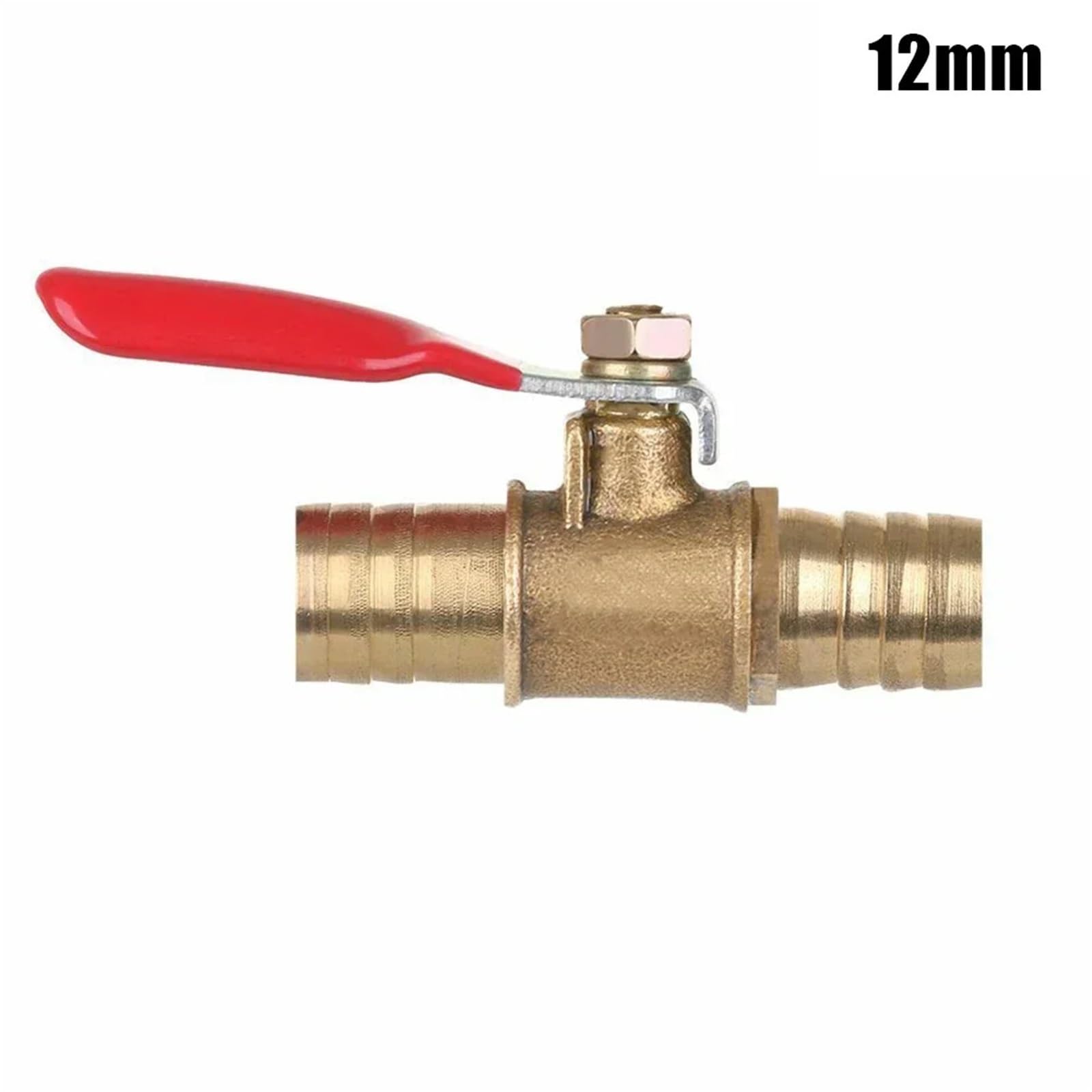 Válvula de bola de latón de 6, 8, 10 y 12 mm de diámetro exterior, con palanca de cierre for accesorios de tuberías residenciales y comerciales.(8mm)