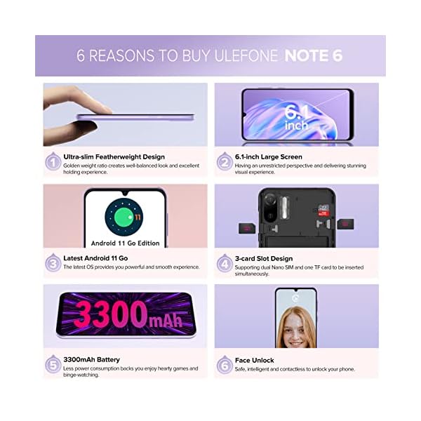 Ulefone-Unlocked-Mobile-Phones-Note-6-Ultra-Slim-Lightweight-Cell-Phone-Android-11-61-HD-Full-Screen-32GB-ROM-Smartphone-3300mAh-Face-Unlock-3G-Dual-SIM-Android-Phone-Black Ulefone-Unlocked-Mobile-Phones-Note-6-Ultra-Slim-Lightweight-Cell-Phone-Android-11-61-HD-Full-Screen-32GB-ROM-Smartphone-3300mAh-Face-Unlock-3G-Dual-SIM-Android-Phone-Black