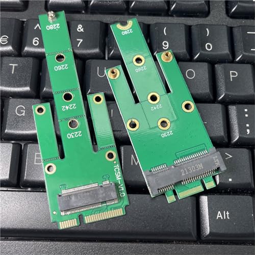 MLWSKERTY MSATA to M.2 Adapters Convert Card M.2 MSATA Male to M.2 Adapter Suitable for 2230 2242 2260 2280 SSD