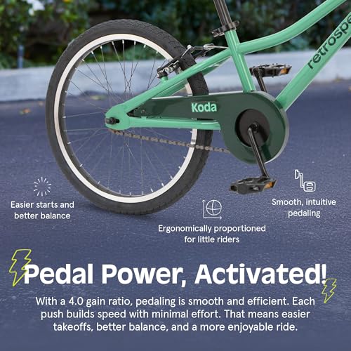 Image of Retrospec Koda Plus Kids Bike for Boys & Girls Ages 6-8 Years - Children's Bicycle, Adjustable Seat & Handlebars