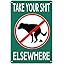 peiyeety Vintage Metal Tin Sign Decor Pass With Care Warning Signs ...
