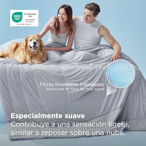 Edredón 260x240 verano cama 150 para noches calurosas 6