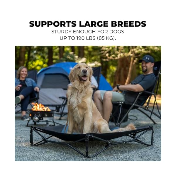 Outland living elevated dog beddurable weather resistant pet cot with breathable joint supporting design rust resistant easy assembly perfect for outdoor adventures camping and home use  urban country home decor