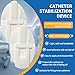 10 pcs Foley Catheter Stabilization Devices,Sterile Individually Packaged,Self-High Adhesive Catheter Supplies for Single/DoubleTube Holder,Catheter Holder