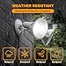 LUTEC 2 Pack Adjustable Twin Par Holder Outdoor Flood Lights, Switch Controlled Security Lights, Floodlights Fixture, Waterproof Exterior Max 300 Watt Par38 Flood Light for Garage, Yard, Porch-White